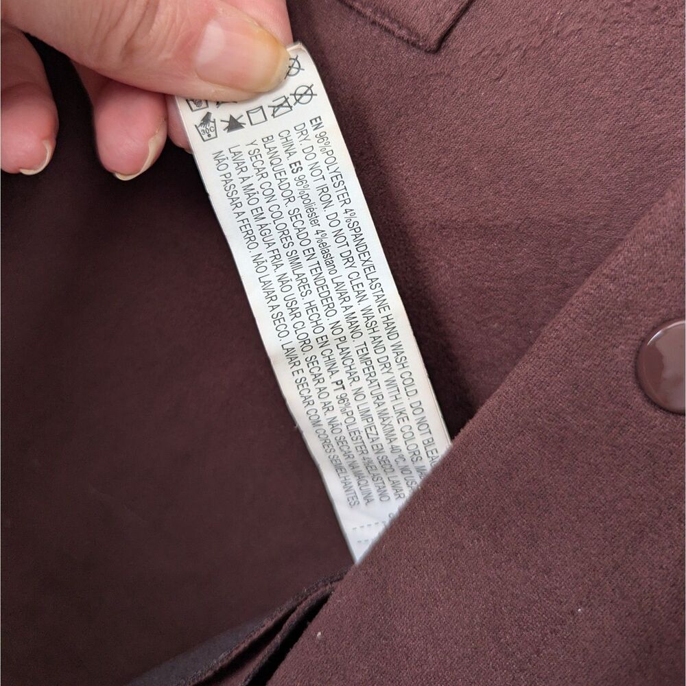 Forever 21 Men's Chocolate Brown Snap Button Faux Suede Men's Jacket Large - Picture 4 of 7
